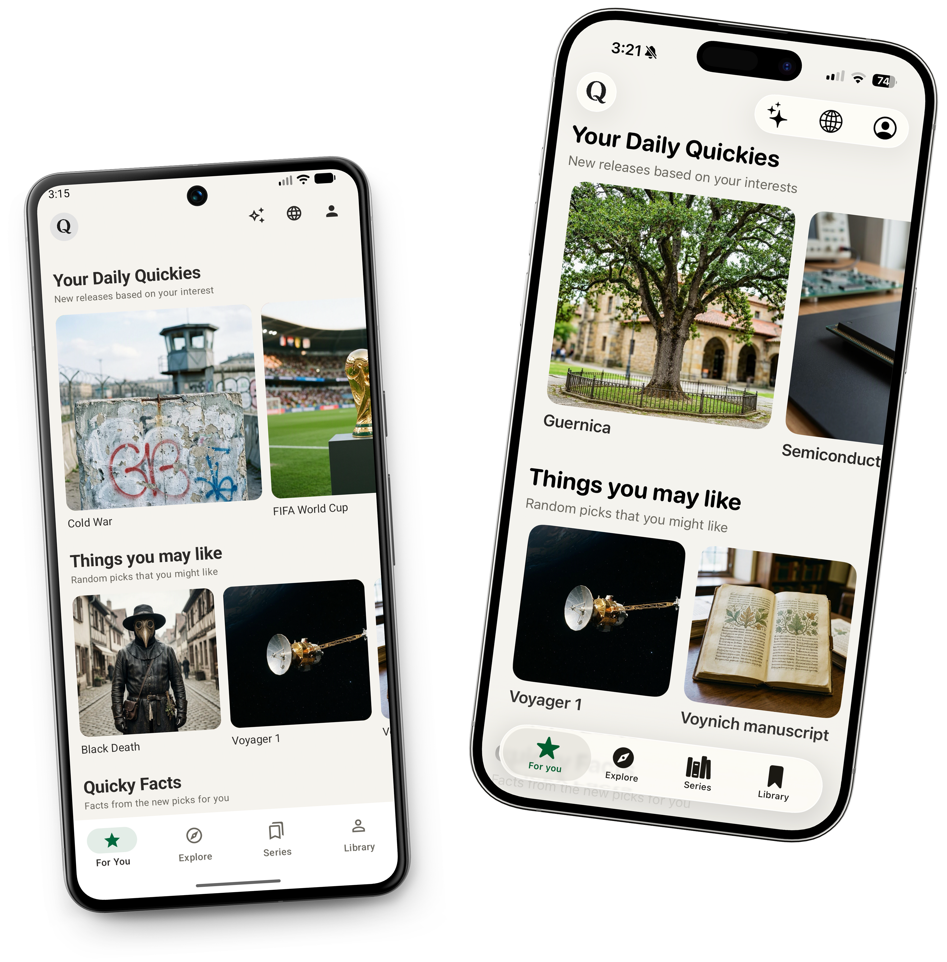 QuickyWiki on iOS and Android