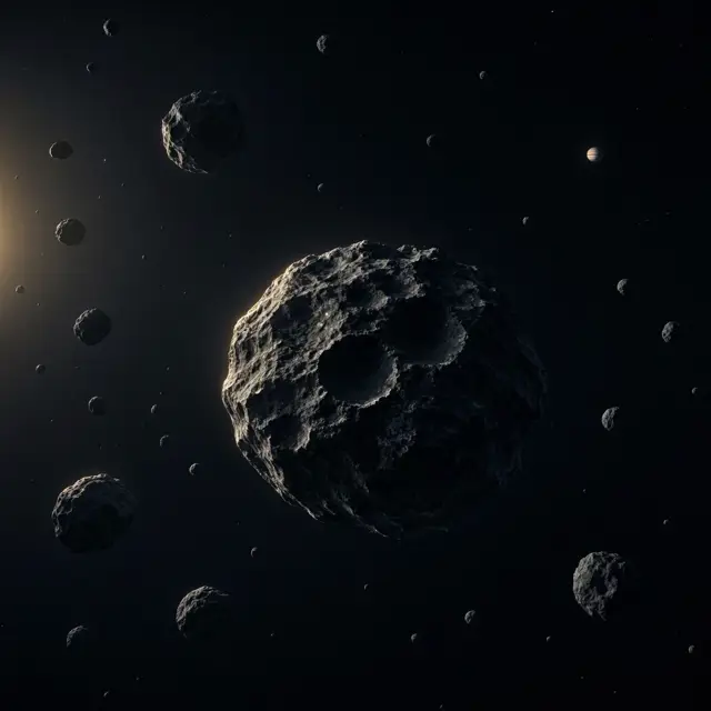 Illustration for Asteroid belt