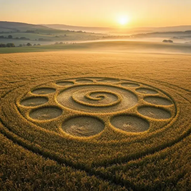 Illustration for Crop circle