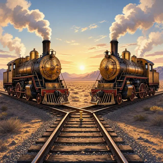 Illustration for First transcontinental railroad