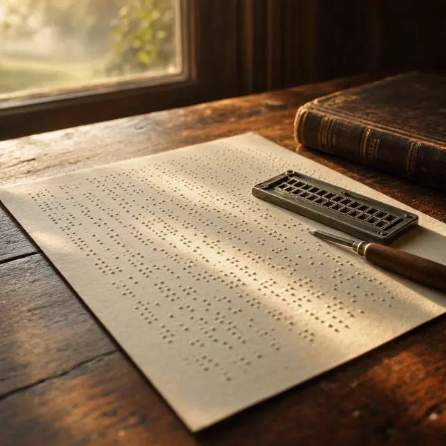 Illustration for Louis Braille