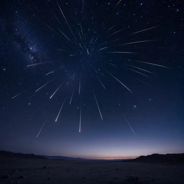 Illustration for Meteor shower
