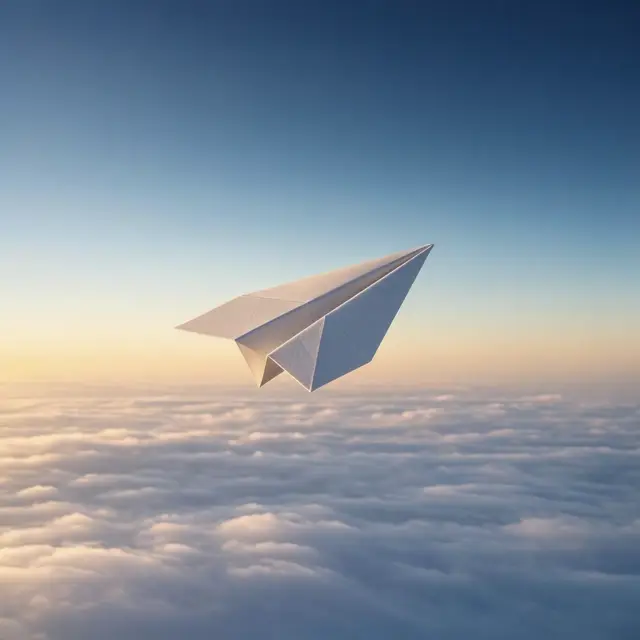 Illustration for Paper plane