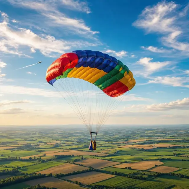Illustration for Parachuting