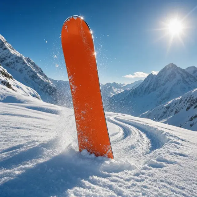 Illustration for Snowboarding