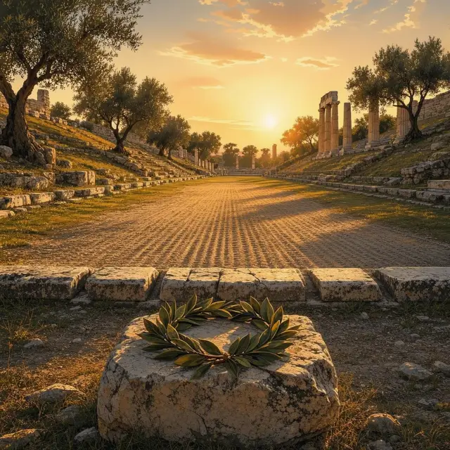 Illustration for The Ancient Olympic Games: Naked Sprints and a Sacred Truce