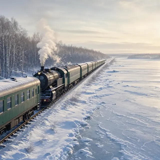 Illustration for Trans-Siberian Railway